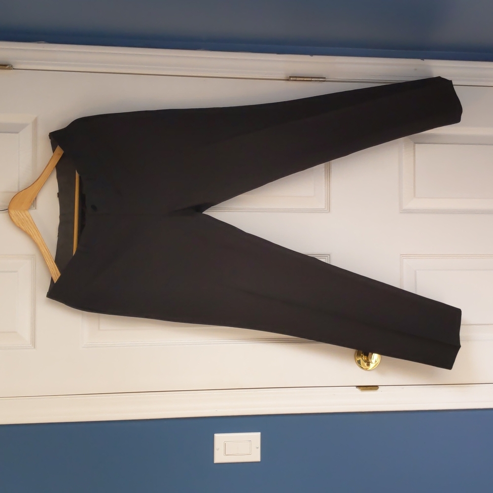 Black Flat Front Dress Pants, Men's, Mondo Dimarco
